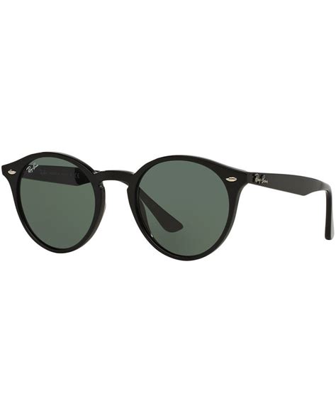 ray ban black round sunglasses hut